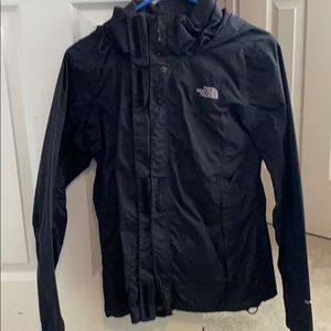 NORTH FACE RAIN COAT BLACK